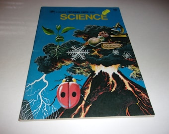 Vintage 1973 Science - A Golden Exploring Earth Book, Collectible Golden Book, Young Readers, Educational, Softcover