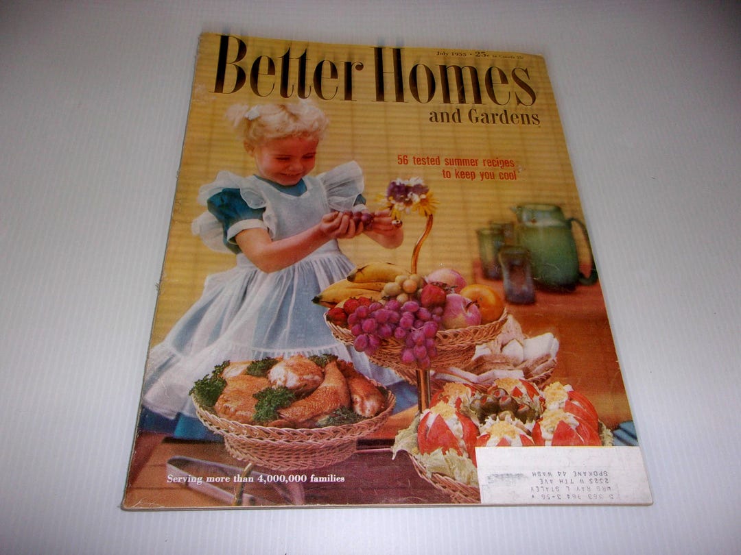 Vintage Better Homes and Gardens Magazine July 1955 - Retro 1950s Ads ...