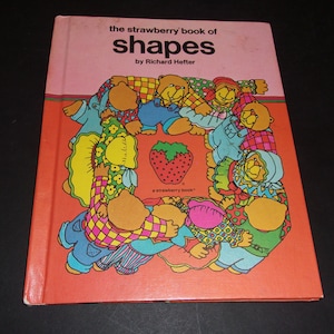The  Strawberry Book of Shapes by Richard Hefter, Vintage 1976  - Children&#39;s, Collectible Hardcover Book, Art, Illustrated