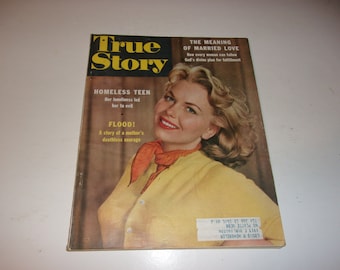 Vintage True Romance Magazine October 1956 - Scrapbooking, Campy, Retro Romantic Stories