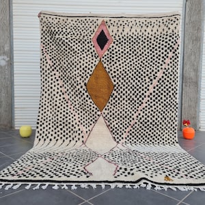 Moroccan rug white - White beni ourain rug - Each rug is handcrafted to order, ensuring that your piece is truly one-of-a-kind.