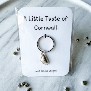 A Little Taste of Cornwall Pasty Keyring, Silver Cornish Pasty Keyring, Kernow Gift, Food Lover Gift, Gift From Cornwall, Pasty Lover Gift