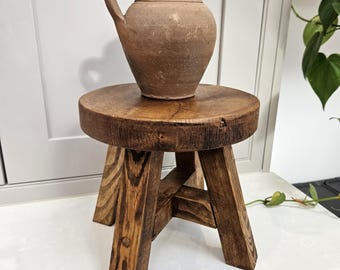 The Woodstock Mini Stool - Handmade Rustic Mini Stool