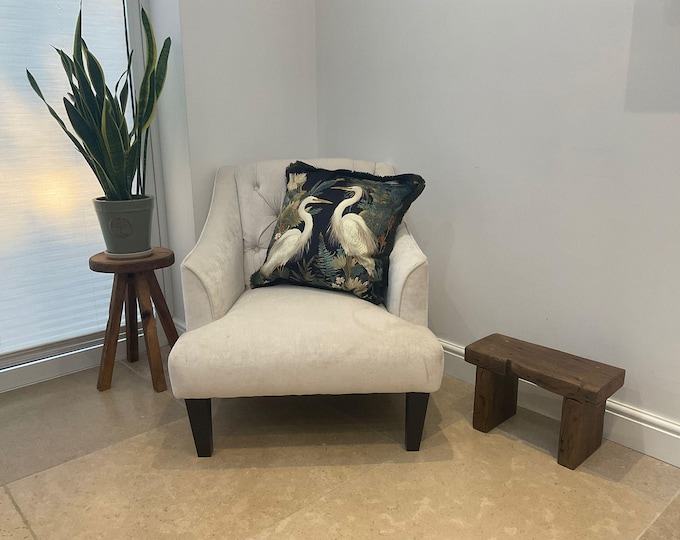 The Tew - Reclaimed Pine Bench – Handmade Rustic Wooden Stool, Solid Wood Side Table or Seat