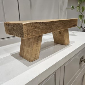 Handcrafted Small Wooden Riser: Recycled Rustic Pine