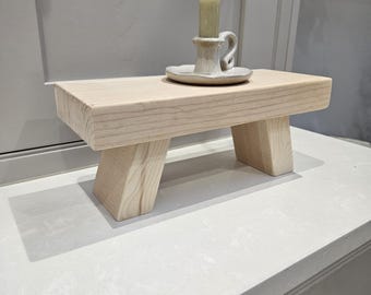 Handcrafted rustic mini riser