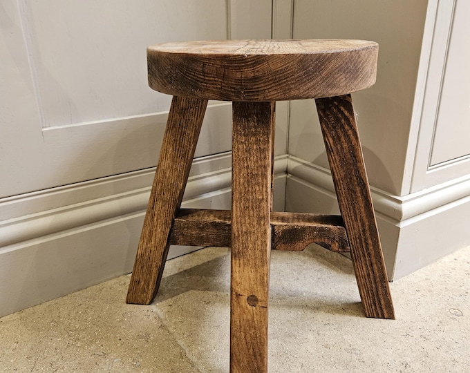 The Woodstock medium stool - BRAND NEW stool range - Handmade medium size rustic stool
