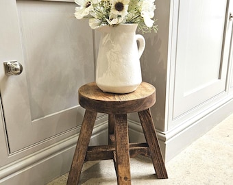 BRAND NEW stool range Handmade medium rustic stool