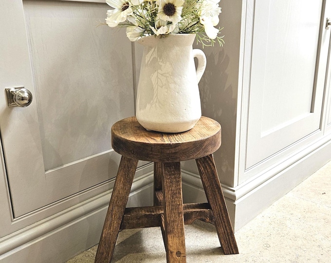 BRAND NEW stool range Handmade medium rustic stool