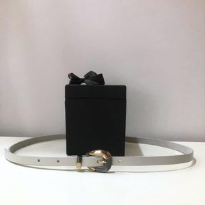 AN Brand  White Women Leather Belt | Custom Handmade Full Grain Leather Belt | Gift for Her |For Stylish Women
