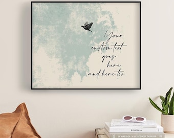 Custom Quote Song Lyric Wall Art For Gifts, Music Print Poster, Modern Farmhouse Decor, Personalized Canvas Wrap