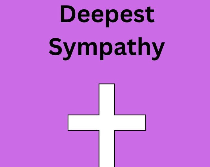 Christian Sympathy Card with Scripture, Cross Design, Praying God Comforts You, Faith-Based Condolence Card, Peace in Difficult Times