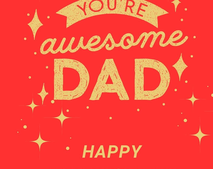 You Totally Nailed Being a Dad, Father's Day card, digital download instant, printable, best dad ever nailed it pun Father's Day card,