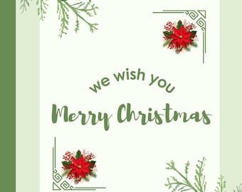 Meaningful Christmas Card, Peace, Goodwill, Happiness