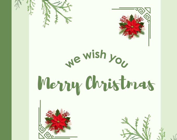 Meaningful Christmas Card, Peace, Goodwill, Happiness