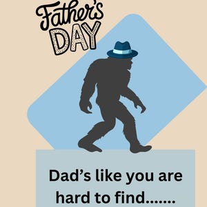 Carte de jeu de mots pour papa Bigfoot-tastic pour la fête des pères, Vous êtes une légende, fête des pères bigfoot, cadeaux amusants pour papa, carte pour papa en plein air