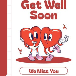 Get Well Soon Card, Christian Encouragement Card, Speedy Recovery Wishes, God's Blessings, Prayers and Hugs, You Are Missed