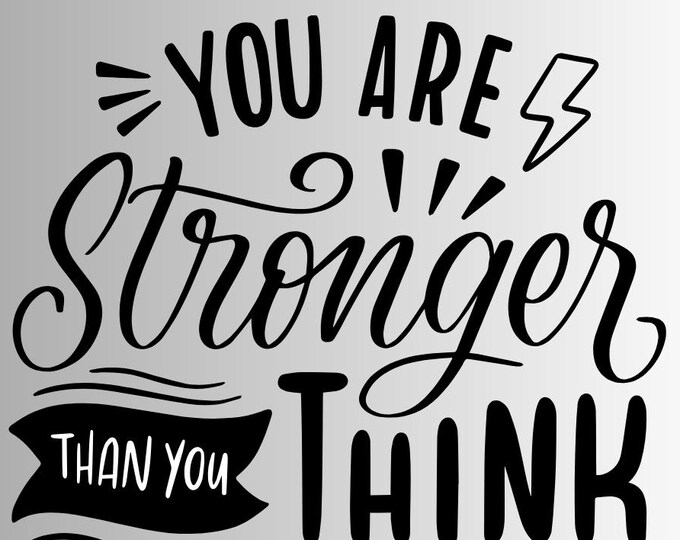 You Are Stronger Than You Think Phone Wallpaper, Motivational Lock Screen, Progress Starts Believing in Your Own Power, Mental Toughness