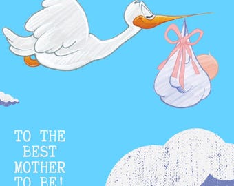 Heartfelt Mother's Day Card for mother to be, first Mother's Day card for expecting mom, emotional Mother's Day card for soon-to-be-mom