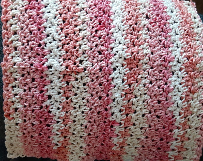 Eco-Friendly Reusable Washcloth, 100% Cotton Hand Crocheted Dishcloth, Handmade Kitchen Cleaning Cloth, Soft and Durable, Machine Washable