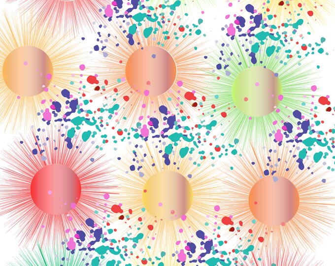 Colorful Abstract Poster, very colorful wall art decor, digital download abstract poster art printable, wall art for living or family room