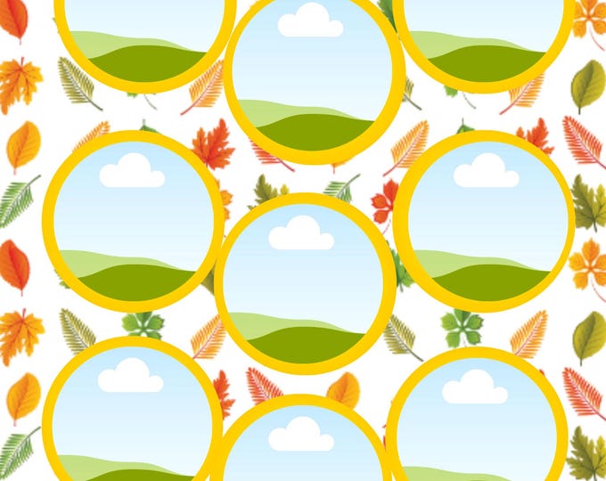 Fall Photo Collage: Autumn Leaf Printable Wall Art (16x20 Digital Download)
