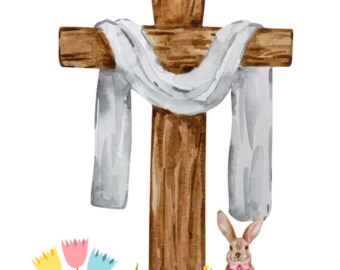 High-quality digital downloads, greeting cards, Easter cards, Cross, Spring, Flowers, Bunnies, gifts, Eggs