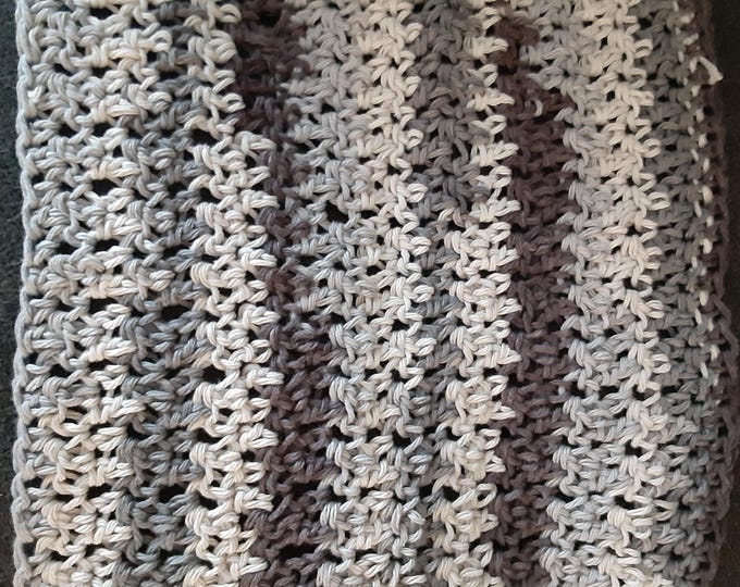 Eco-Friendly Reusable Kitchen Washcloth, Soft and Durable, Handmade Gift, Natural Cleaning Cloth, 100% Cotton Hand Crocheted Dishcloth