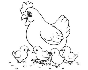 Animal Coloring Pages for Kids: Fox, Penguin, Snake (Printable Digital Download)