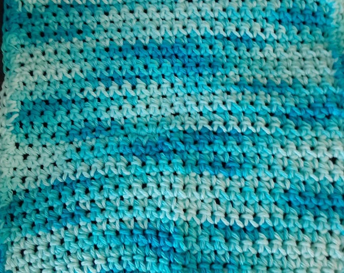 100% Cotton Hand Crocheted Dishcloth, Eco-Friendly Reusable Kitchen Washcloth, Soft and Durable, Handmade Gift, Natural Cleaning Cloth