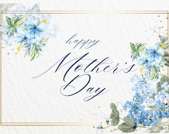 Best Mom instant download, thoughtful mother's day card, Instant download mother's day card, floral mother's day cards, mother's day cards