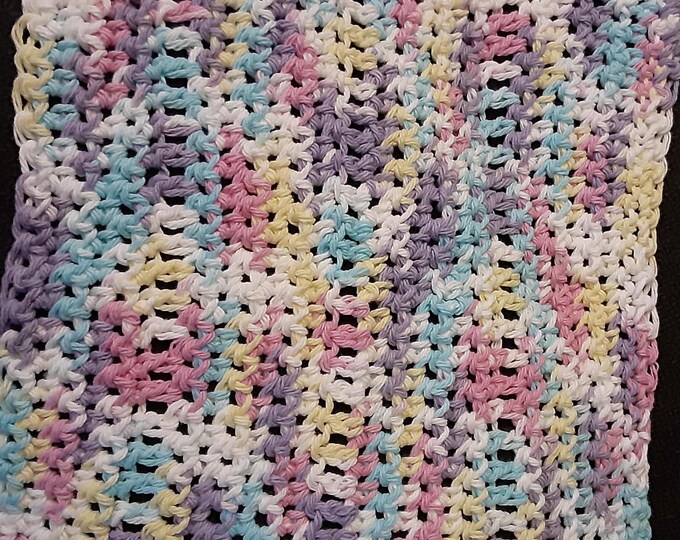 Handmade Crochet dishcloth, 100% cotton yarn, Eco-friendly kitchen washcloth, washable and reusable, handmade cotton dish rag for kitchen