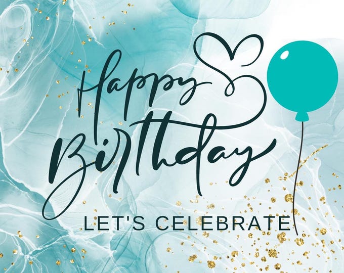 Elegant Marble Birthday Card, "Don't Count the Candles, See the Light," Inspirational Birthday Quote, Heartfelt Message