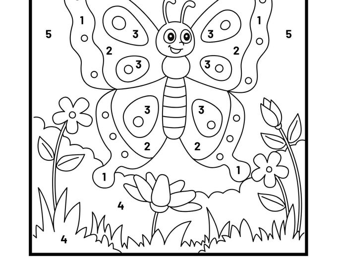 Educational Activity Pages, Bundle of 10 Printables for Kids, Tracing, Counting, Color by Number, ABC, and Shape Matching