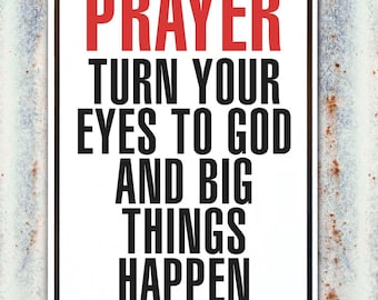 Christian Phone Wallpaper: Prayer Quote Lock Screen (Digital Download)