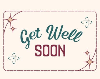 Get Well Card with EKG and Heart, Encouragement and Healing Wishes, Uplifting Card for Recovery, Surgery, or Illness Support, Prayers