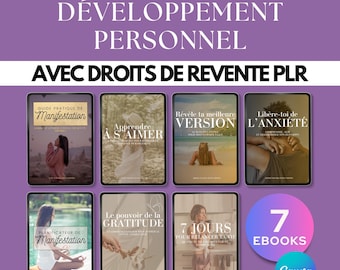 7-Book Personal Development Ebook Pack + Bonus – Manifestation, Self-Love, Gratitude, Anxiety – PLR Resale Rights Included