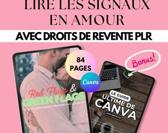 Guida all'amore e alle relazioni - Leggi i segnali dell'amore - Ebook PLR per la rivendita + eBook Canva bonus con licenza PLR