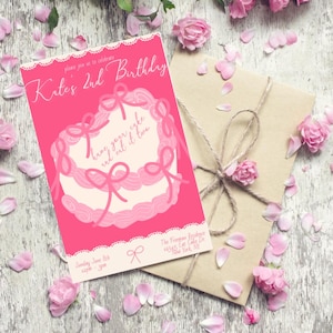 Have Your Cake and Eat It Two Birthday Invitation Template