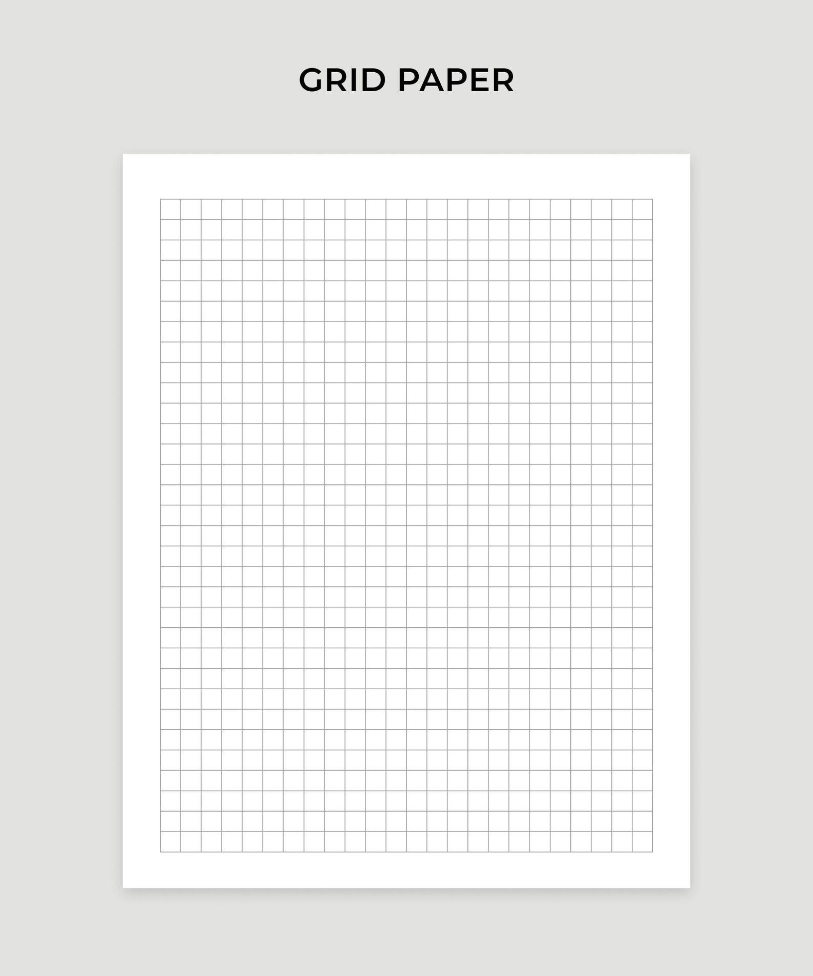 Grid Paper Printable: A4 A5 Letter Sizes (instant Download PDF) - Etsy ...