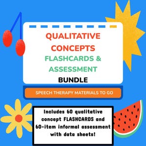 CONCEPTS QUALITATIFS - Adjectifs précoces du langage - Cartes mémoire et évaluation