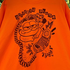 Garfield Phone T-shirt - Etsy