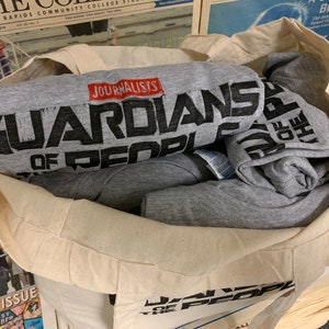 Sale Journalists: Guardians of the People handprinted t-shirt image 2