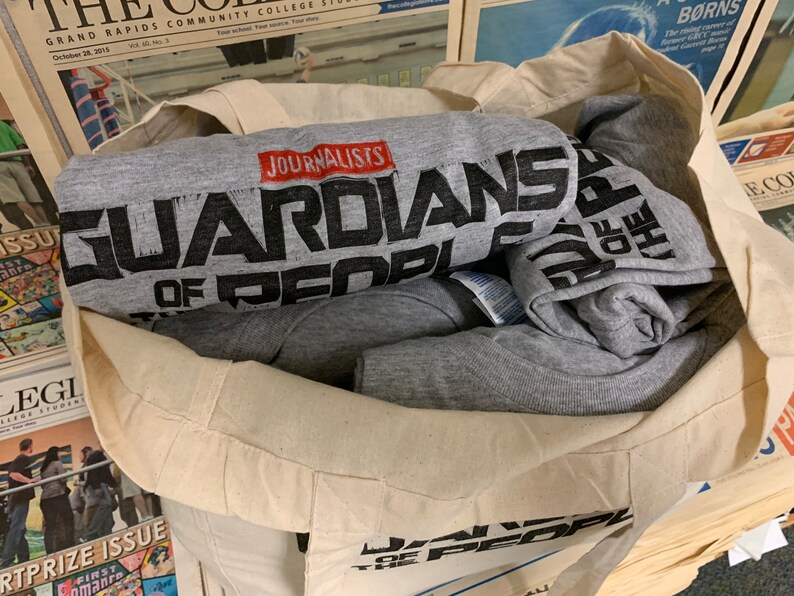 Sale Journalists: Guardians of the People handprinted t-shirt image 2