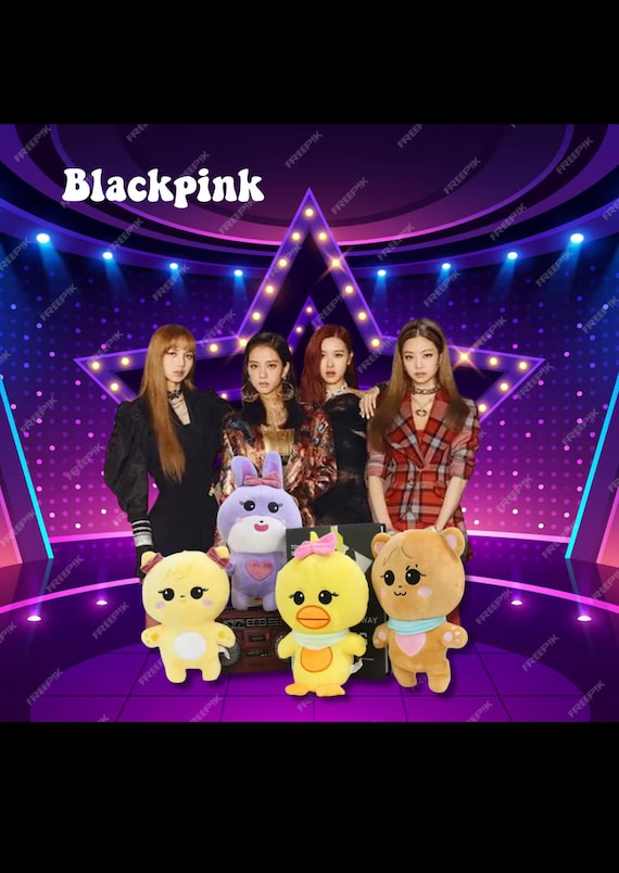 Kpop Black Pink Toys Plushie Born Pinked World Tour Plushie Jennie