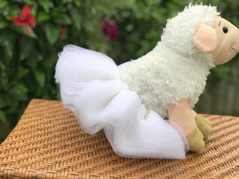Dog Tutu Very Full skirt for small dogs WhiteIvory Sparkle Dog Tutu bichons terriers chihuahuas Sewn Tutu