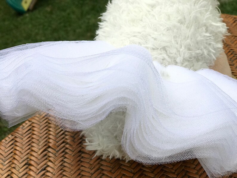 Dog Tutu Very Full skirt for small dogs WhiteIvory Sparkle Dog Tutu bichons terriers chihuahuas Sewn Tutu