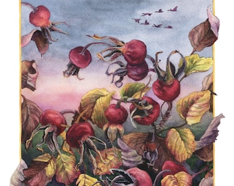 Fine Art Print of Original Watercolor Painting - Skein