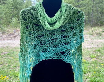 Whispering Willow CROCHET PATTERN Scarf, Wrap, Cowl or Infinity Scarf!