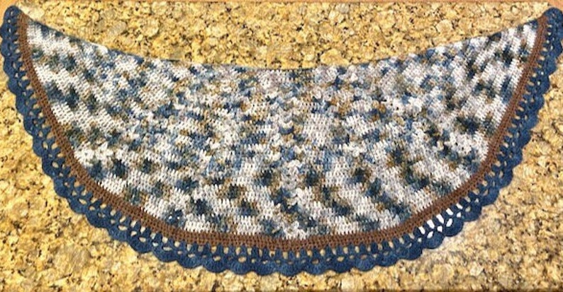 Starlight Crochet Crescent Shawl Pattern image 5